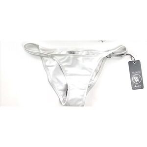 NEW Wildfox Cheeky Swim Bikini White Bottom